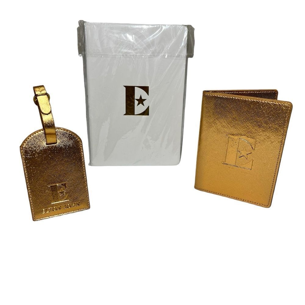 Elton John 2019 Farewell Memorabilia Tour Journal Passport Holder And Tag Bundle